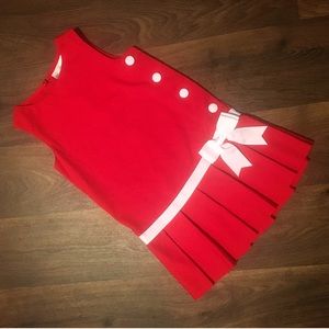 Red and White Girls Dress